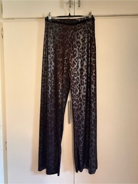 Assembly New York Metallic Leopard Print Plissé Finish